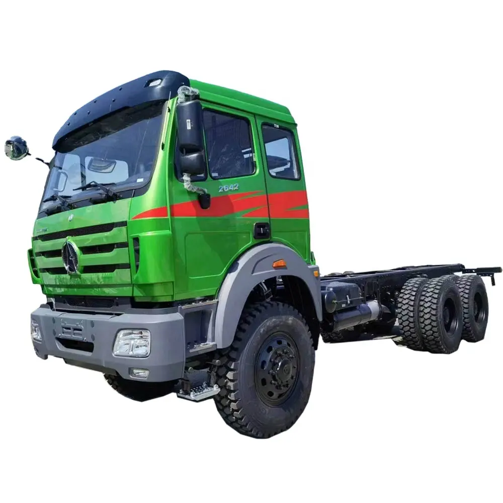 北ベンツ6x4 6x6トラクタートラックBeiben Camion Beibenカーゴトラックシャーシ