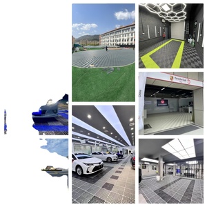 Azulejos de piso entrelazados de PP de diseño moderno de alta resistencia para sala de exposición de automóviles, garaje, lavado de autos, capacidad de modelo - Product Image 4