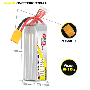 Batterie LiPo GNB 4S 5S 6S 8S 3300mAh 100C pour drone FPV, batterie de véhicule aérien sans pilote, batterie GNB - Product Image 5