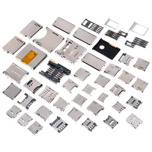 SD Card Holder Sink Plate Flip Cover SIM Card Micro SD Smart TF Sim Card Connector With Self-Bounce