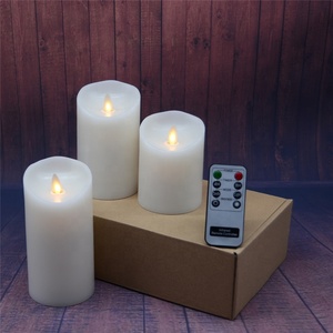 Venta al por Mayor <span class=keywords><strong>de</strong></span> Fábrica: Velas LED <span class=keywords><strong>de</strong></span> Alta Calidad sin Llama con Llama Móvil para Celebraciones y Decoración del Hogar - Product Image 4