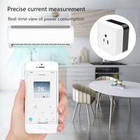 Enchufe Inteligente Wifi de 16a para Interiores, con Control Remoto Inalámbrico por Aplicación Tuya, Función de Temporizador