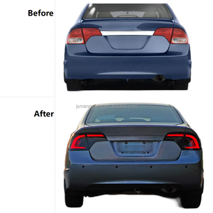 Nueva Luz Trasera LED Modificada, Lámpara de Freno, <span class=keywords><strong>Estacionamiento</strong></span>, <span class=keywords><strong>Señal</strong></span> de Giro y Antiniebla para Civic USA 2006-2011 - Product Image 5