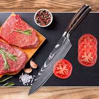 2023 nouveautés cuisine double forgé durable G10 poignée 5 pièces vg10 damas couteau de chef ensemble
