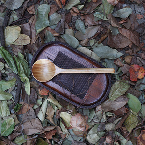 ชุดช้อนสลัดไม้สัก 3 ชิ้น อุปกรณ์ครัวสำหรับผสมและเสิร์ฟ ปลอดภัยสำหรับเครื่องล้างจาน - Product Image 4