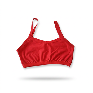 Sujetador Deportivo para Mujer, Sin Costuras, Transpirable, de Algodón, con Tirantes Ajustables, Acolchado Fino, Tipo Camisola, de Secado Rápido, para Danza - Product Image 1