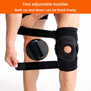 Attelle de genou <span class=keywords><strong>articulée</strong></span> réglable en néoprène avec stabilisateurs latéraux pour hommes et femmes, soutien pour les blessures du LCA et du LCM, récupération post-opératoire, attelle de compression - Product Image 3