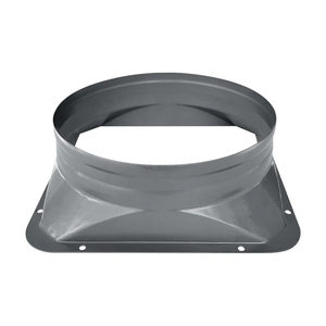 Connecteur à bride carrée vers ronde en acier galvanisé avec base carrée et registre <span class=keywords><strong>anti</strong></span>-<span class=keywords><strong>retour</strong></span> pour la ventilation des conduits d'extraction de <span class=keywords><strong>hotte</strong></span> aspirante - Product Image 3