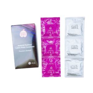 Condones de Caucho <span class=keywords><strong>Natural</strong></span> con Certificación CE MDR, 0.06mm Ultrafinos, con Puntos, Hipoalergénicos y Lubricados para Hombres - Product Image 3