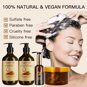 Ensemble de soins capillaires <span class=keywords><strong>pour</strong></span> <span class=keywords><strong>cheveux</strong></span> afro, shampoing et après-shampoing, huile d'argan naturelle, shampoing <span class=keywords><strong>pour</strong></span> <span class=keywords><strong>cheveux</strong></span> <span class=keywords><strong>bouclés</strong></span>, ensemble de produits capillaires <span class=keywords><strong>pour</strong></span> femmes noires - Product Image 5