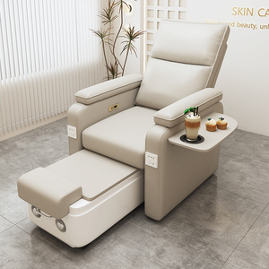 Nouveau mobilier de salon de manucure, fauteuils de pédicure noirs et violets avec plateforme Doshower, fauteuil de massage pour manucure et pédicure, spa pour les pieds fabriqué en Chine - Product Image 2