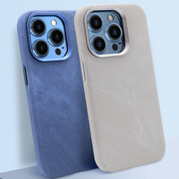 Étui de téléphone en cuir microfibre personnalisé VIETAO pour iPhone 11 12 13 14 15 16 Pro Max, charge magnétique sans fil, étui de téléphone portable