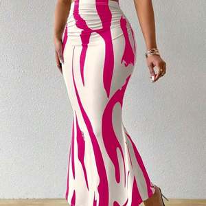 I-0693 Factory Direct Wholesale Natural Waist Slim Casual Chiffon <b>Summer</b> Fishtail Pencil <b>Skirt</b> <b>Ladies</b> Dress - Product Image 4