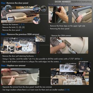 Front Driver <b>Side</b> Grab Handle Repair Kit For Chevrolet 80994 ABS Material With Hardware Included - Product Image 3