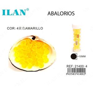 ILAN Perline Rotonde Gialle da 10mm per Creazione di Gioielli - Product Image 1