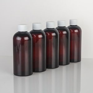 Bottiglia in Plastica PET Traslucida Marrone da 500cc per Medicinali, Integratori, Acqua Potabile, Sciroppo per la Tosse, Liquidi con Tappo a Vite - Product Image 4