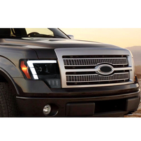 Faros Delanteros LED con Proyector y DRL Ámbar TT-ABC F150-A509 para Ford F150 2009 2010 2011 2012 2013 2014
