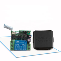 Interruptor de Control Remoto Inalámbrico de un Solo Canal de 12 V, Kit de Receptor y Transmisor de RF de 433 MHz para Iluminación LED y Sistemas de Cerraduras Eléctricas