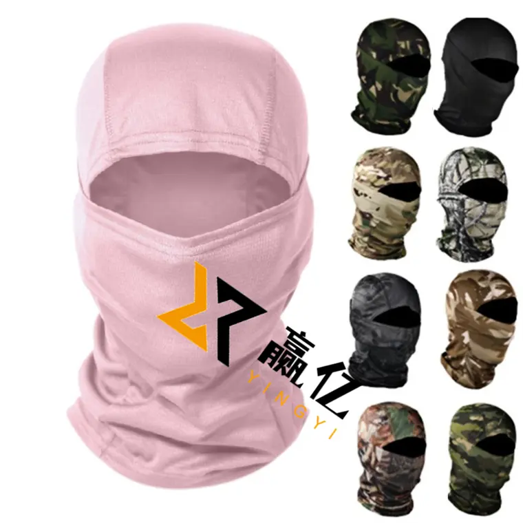 Hot Selling Outdoor Sports Custom Logo Face Mask Knit Full Face Cover Ski Bicycle Cycling Motorcycle Mask Hats Balaclava
