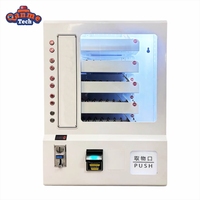 Mini distributeur automatique mural combiné, adapté aux pièces de monnaie et aux cartes dans les centres commerciaux, et système de paiement par jetons