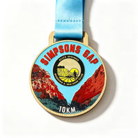 Médaille de sport circulaire en bambou, impression typographique personnalisée, gravure laser, écologique, récompense de marathon