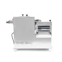 Trancheuse à viande industrielle à double moteur en cuivre de 1500 W, épluchage, découpe en dés, boîtier en acier inoxydable, production de 550 kg/h