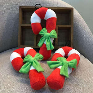 Juguetes Masticables para Perros al por Mayor, Lindos Juguetes de Peluche con Diseño de Bastón Navideño, Juguetes Interactivos con Sonido para Perros - Product Image 3