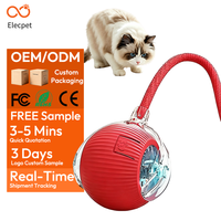 Jouets interactifs Elecpet pour chats d'intérieur, balles pour chiens, balles roulantes pour animaux de compagnie, jouet intelligent automatique pour faire chasser les chats