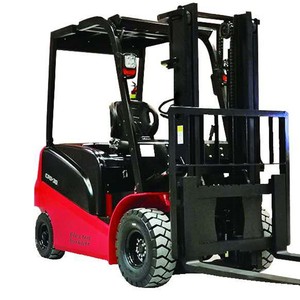 Chariot élévateur électrique CPO-20, capacité de 2 tonnes, commande assise, pneus pleins, utilisation en intérieur, mât à trois étages, déplaceur latéral hydraulique - Product Image 5