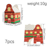 Weihnachtliche Süßigkeitenboxen - Baum-, Glockenturm- und Hausdesign Geschenk- und Verpackungsboxen