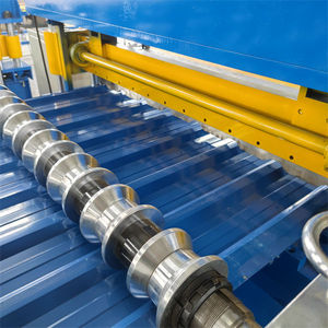 Automatische PPGI IBR <span class=keywords><strong>Panel</strong></span> Ein schicht ige Metalldach walzen form maschine Trapez dach blech Stahl ziegel herstellungs maschine - Product Image 4