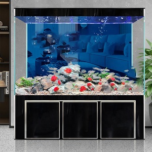 YUYI <span class=keywords><strong>Aquarium</strong></span> moderne de <span class=keywords><strong>150</strong></span> gallons (500L-1000L) avec filtre de fond et meuble, <span class=keywords><strong>aquarium</strong></span> en verre de couleur personnalisée pour bureau/salon - Product Image 2
