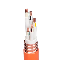 Câble d'alimentation flexible résistant au feu, fil électrique multiconducteur à isolation minérale pour bâtiments de grande hauteur