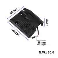 Ensemble d'éclairage latéral de scooter électrique Kukirin G2 Master Original gauche/droite avant et arrière 48v en plastique pour une visibilité optimale