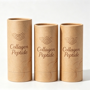 Brown Kraft Round Cylinder Paper Tube With Black EVA Insert Custom Gift Box For Perfume Jar Essential Cosmetic Bottle Pack - Product Image 5
