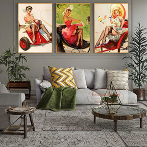 Pinturas de Arte de pared modernas, pintura de chica Sexy por números, imágenes por números para adultos, DIY decoración del hogar, dibujo sobre lienzo, regalo de arte - Product Image 3