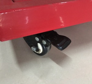 Estante de acero con ruedas móviles, estante de exhibición de herramientas de Hardware móvil con ganchos de tablero de clavijas para accesorios de herramientas colgantes - Product Image 4