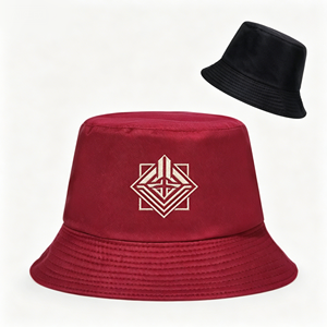 Customizable <b>Reversible</b> <b>Bucket</b> <b>Hat</b>, Nylon Fabric with Custom Embroidery Logo for Streetwear - Product Image 3