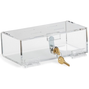 Yageli Factory Custom Clear Acrylic Square Medical Kit Lock Box <b>Tools</b> <b>Safe</b> Medication Storage (3-6L Capacity) Professional - Product Image 2