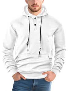 Felpa con cappuccio a maniche lunghe da <span class=keywords><strong>uomo</strong></span>, casual, sportiva, nuova, tinta unita, ampia e alla moda. - Product Image 5