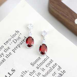 โรงงาน SPJ ขายส่งต่างหูเงินแท้ 925 ประดับพลอยธรรมชาติ ดีไซ<span class=keywords><strong>น</strong></span>์หรูหรา ประดับด้วยโกเม<span class=keywords><strong>น</strong></span>และโทแพซ <span class=keywords><strong>ส</strong></span>ำหรับผู้หญิง - Product Image 5