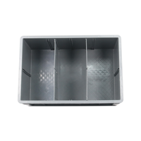 Conteneur en plastique empilable et emboîtable JOIN pour entrepôt automatisé avec design à fentes pour rayonnage – Caisse en plastique