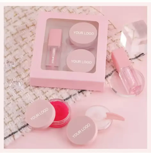 Groothandel Roze Lippenbalsem en Scrub Trio Behandeling Olie Lipverzorgingsset Cruelty Free Vegan Private Label Lipverzorgingsset - Product Image 3