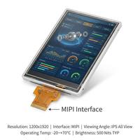 Modul LCD TFT IPS TMK 10.1 inci 1200x1920 dengan LED Backlight MIPI/OTA7290B/GT9110 CTP AF -20~70 Alternatif untuk BOE TV101WUM-NW2