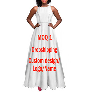Drapeau de la <span class=keywords><strong>République</strong></span> dominicaine personnalisé sublimation femmes été tenue décontractée sexy élégante sans manches longues <span class=keywords><strong>dames</strong></span> robes en gros - Product Image 5