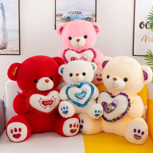 Gli orsacchiotti molto popolari prodotti dalla fabbrica, molti giocattoli di peluche di orsacchiotto di dimensioni con luci riempiono di cotone PP - Product Image 3