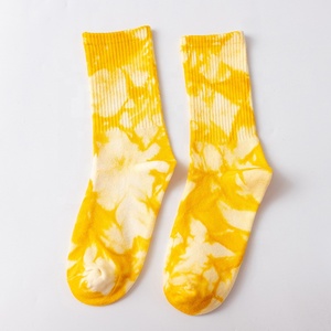 Bán Buôn Unisex Hip Hop Đường Phố Xu Hướng Tie Dye Gân Bông Crew Vớ Của Nam Giới Thời Trang Chống Vi Khuẩn Mồ Hôi Thấm Nước <span class=keywords><strong>10</strong></span> Cặp - Product Image 3
