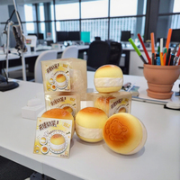 NOUVEAU Arrivage Mousse de lait viral Pain à lunch Jouet à presser en PU-Cadeau super doux pour soulager le stress pour enfants adultes Jouet de thérapie de bureau