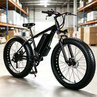 Bicicleta Eléctrica de Montaña de Alto Rendimiento con Motor de 48V 1000W y Llantas Gruesas de 26 Pulgadas, Suministro de Fábrica