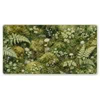 Tapis de souris de jeu style Mori, tapis de bureau, illustration botanique de mousse de fougère, RPET antidérapant, 800 x 400 x 3 mm
